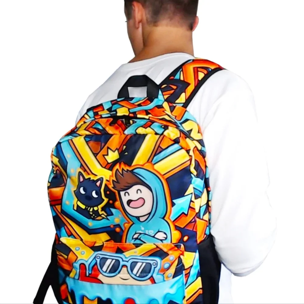 Colorful Graphic Backpack - Picture 2 of 14